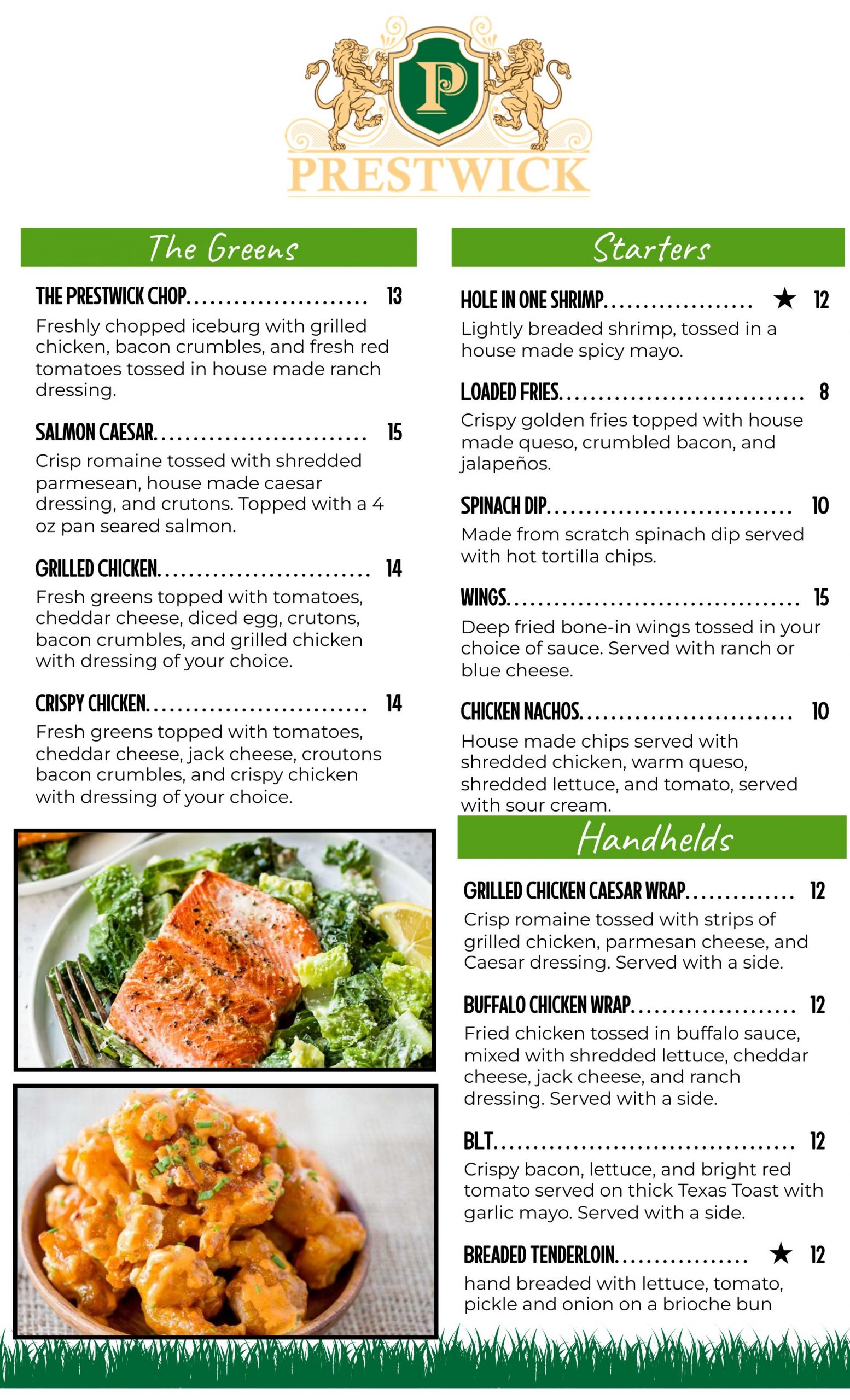 Chophouse Menu — MENU